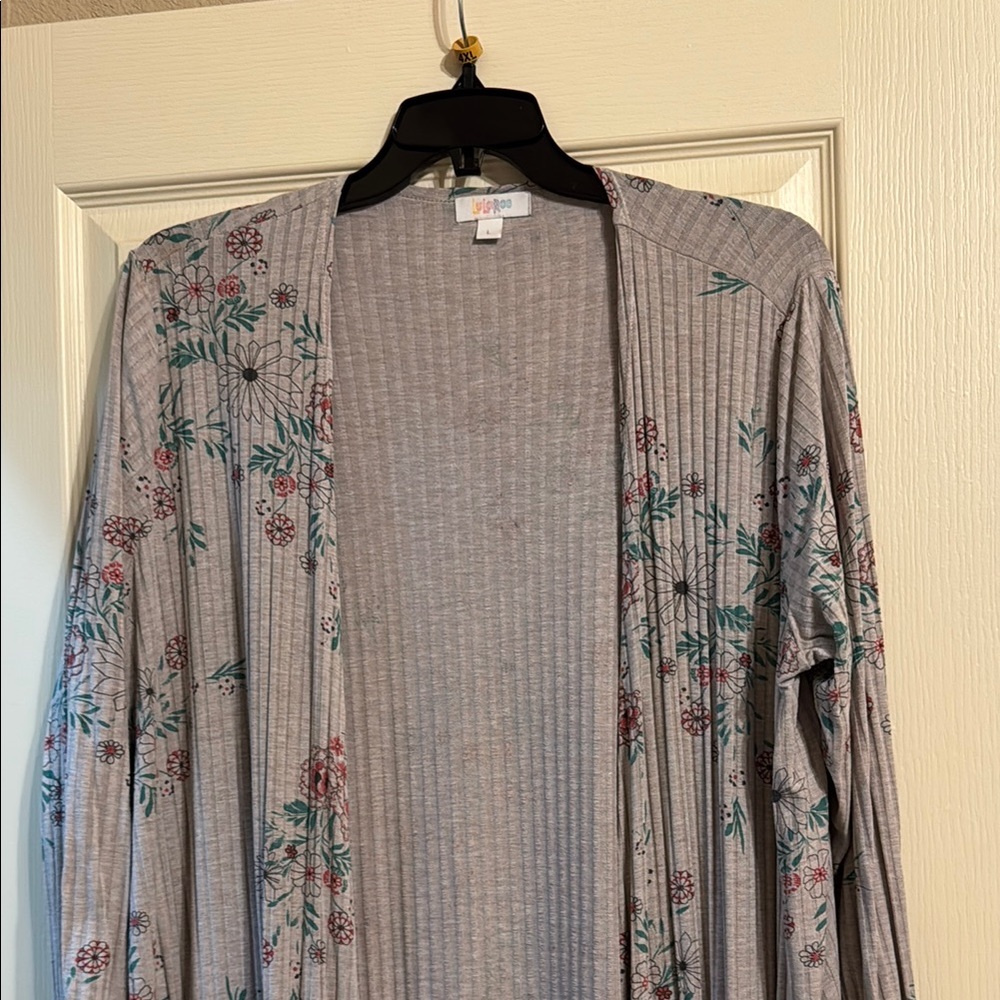 Floral Gray Women's Kimono
